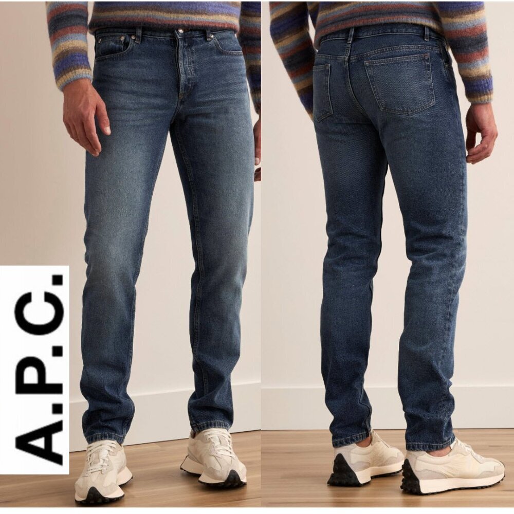 A.P.C. Petit New Standard Jeans Stonewashed Button Fly 30 Designer